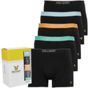 Lyle And Scott Vintage Mens Lyle And Scott Jackson Five Pack Boxer Trunks Black/Multi
