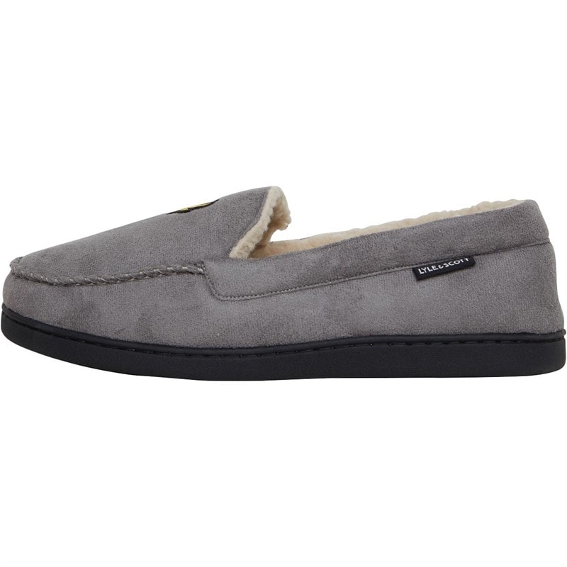 Lyle And Scott Vintage Mens Aspen Moccasin Slippers Griffin - Image 2