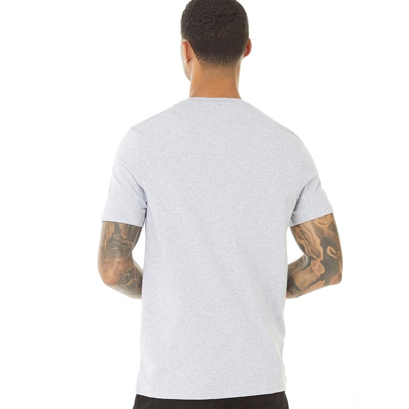 Lyle And Scott Vintage Mens Plain T-Shirt Light Grey Marl - Image 2