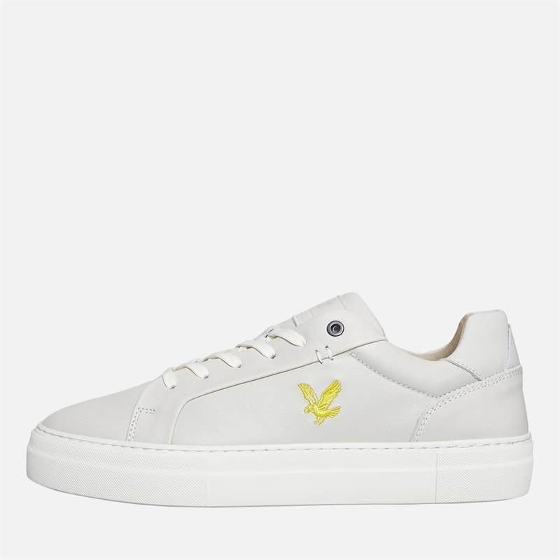 Lyle And Scott Vintage Mens Coe Leather Trainers White