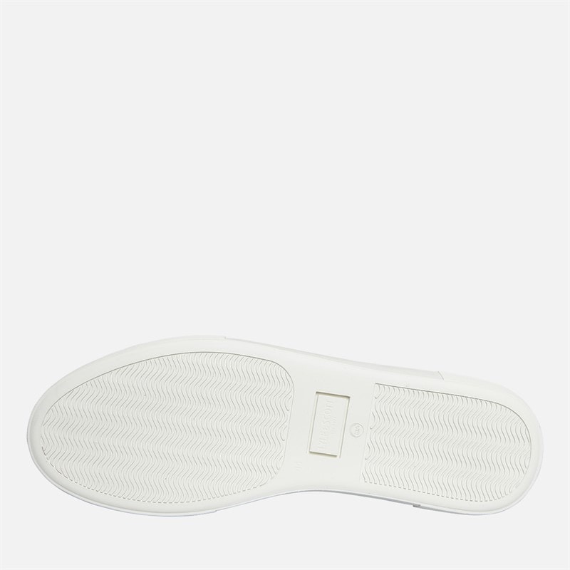 Lyle And Scott Vintage Mens Coe Leather Trainers White - Image 2
