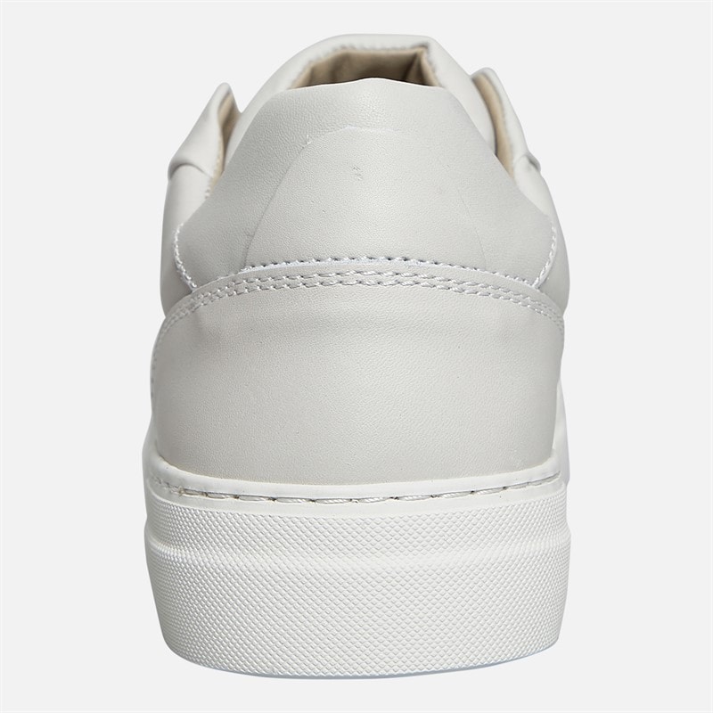 Lyle And Scott Vintage Mens Coe Leather Trainers White - Image 3