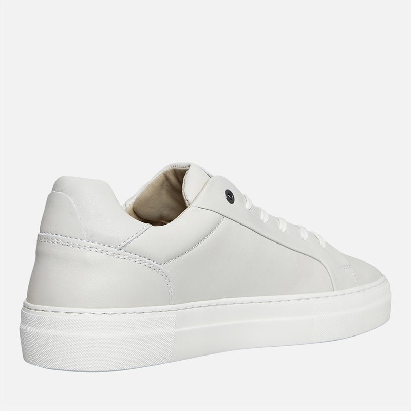 Lyle And Scott Vintage Mens Coe Leather Trainers White - Image 5