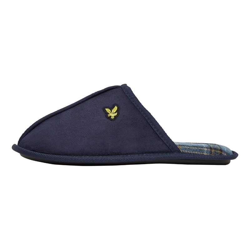 Lyle And Scott Vintage Mens Pippin Mule Slippers Peacoat - Image 2