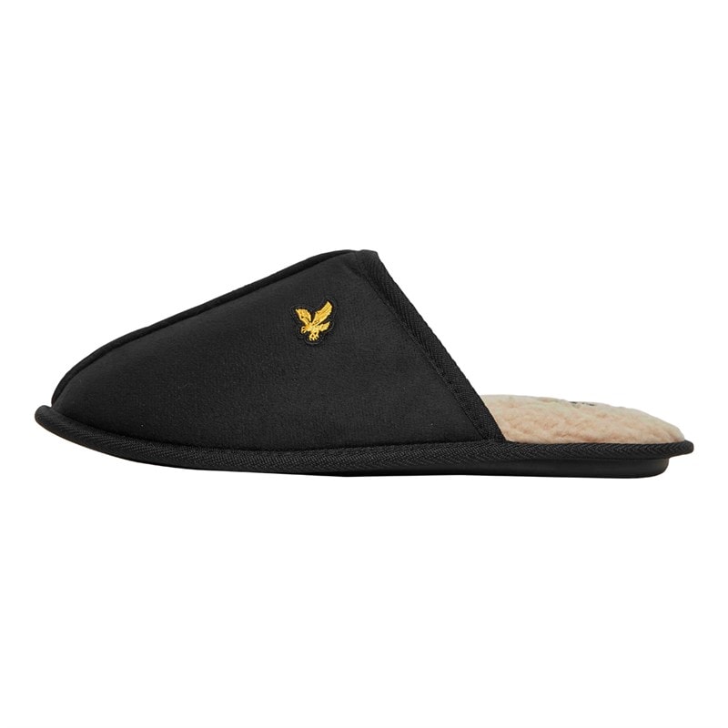 Lyle And Scott Vintage Mens Tarquinn Mule Slippers Black - Image 2