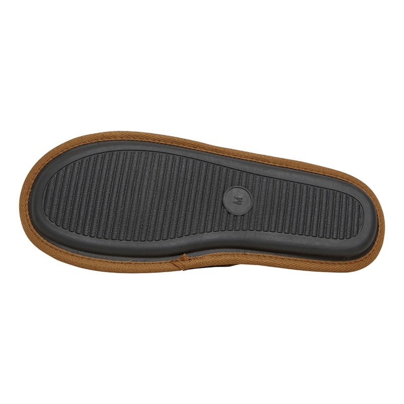 Lyle And Scott Vintage Mens Pippin Mule Slippers Dark Brown - Image 3
