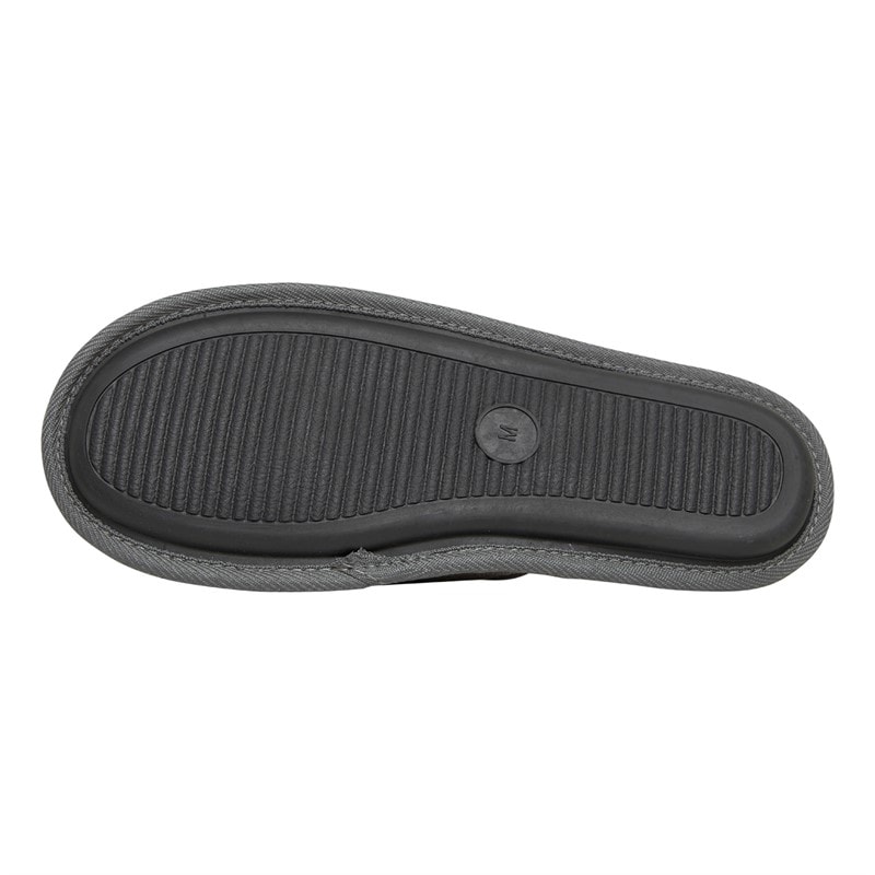 Lyle And Scott Vintage Mens Pippin Mule Slippers Frost Grey - Image 3