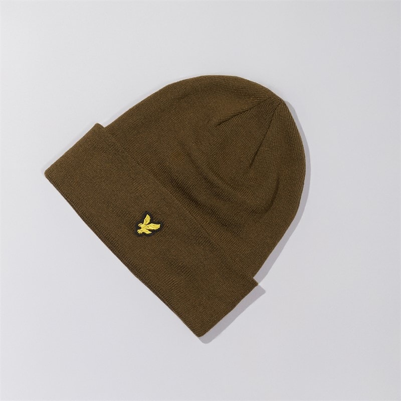 Lyle And Scott Vintage Mens Beanie Olive - Image 1