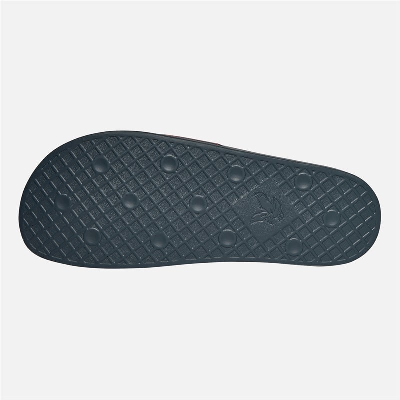 Lyle And Scott Vintage Mens Sanna Sliders X121 Light Navy/White/Tunnel Red - Image 3