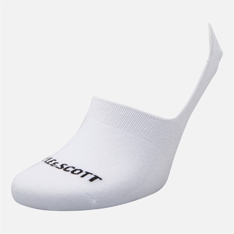 Lyle And Scott Vintage Mens Brosnan Five Pack Invisible Socks Bright White - Image 2