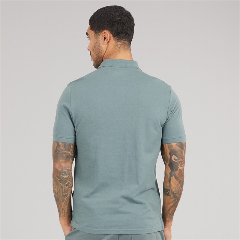 Lyle And Scott Vintage Mens Polo Shirt Green Mercurial - Image 2