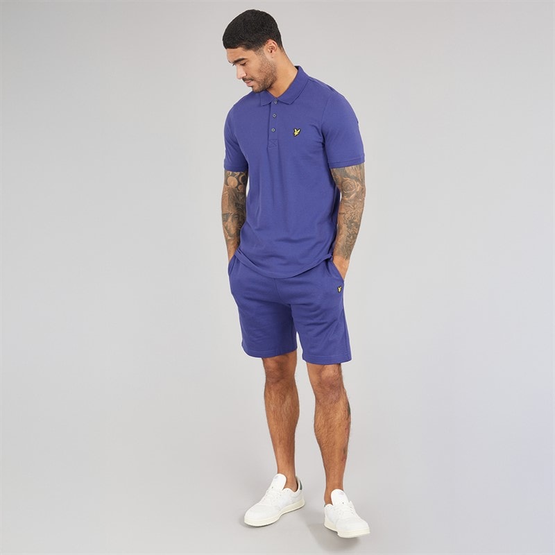 Lyle And Scott Vintage Mens Polo Shirt Deep Indigo - Image 4
