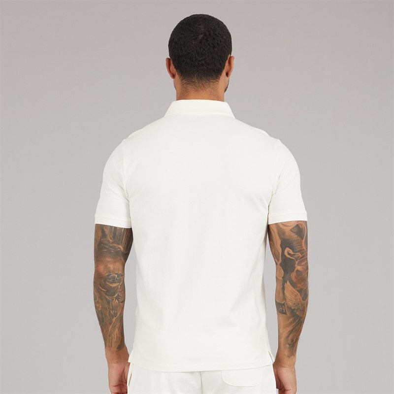 Lyle And Scott Vintage Mens Polo Shirt Chalk - Image 2