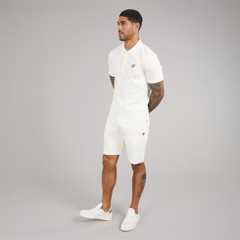 Lyle And Scott Vintage Mens Polo Shirt Chalk - Image 4