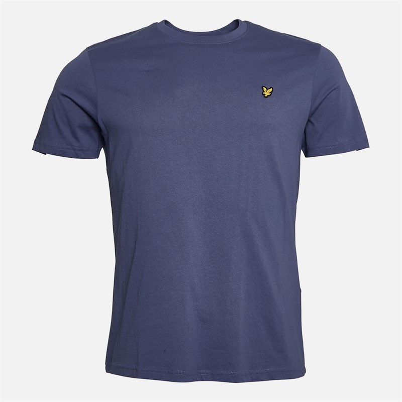 Lyle And Scott Vintage Mens Three Pack Lightweight T-Shirts Charcoal/Sage Uniform/Cool Indigo - Image 3