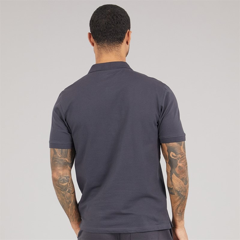 Lyle And Scott Vintage Mens Polo Shirt Charcoal - Image 2