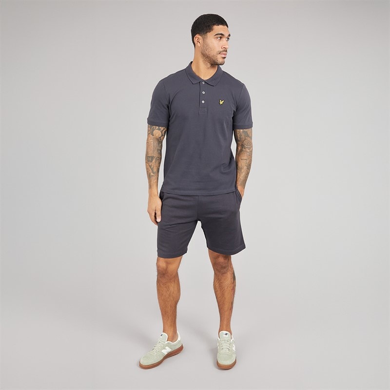 Lyle And Scott Vintage Mens Polo Shirt Charcoal - Image 4