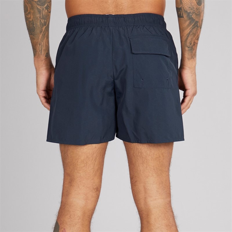 Lyle And Scott Vintage Mens Water Reactive Emblem Swim Shorts Z271 Dark Navy - Image 2