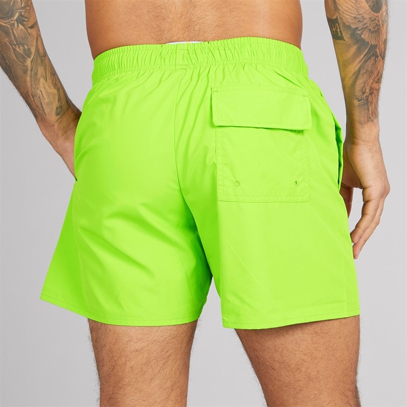 Lyle And Scott Vintage Mens Water Reactive Emblem Swim Shorts X804 Vibrant Kiwi - Image 2