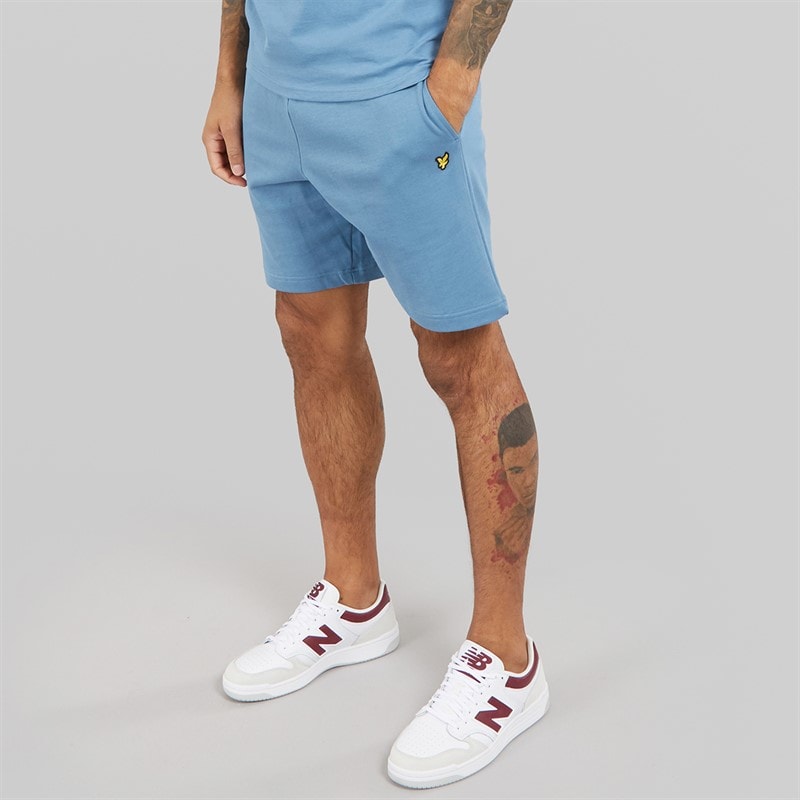 Lyle And Scott Vintage Mens Basic Sweat Shorts Ocean Sky