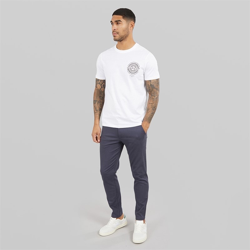 Lyle And Scott Vintage Mens Crafted For The Bold Graphic T-Shirt White - Image 4