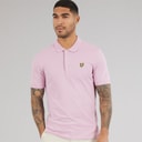 Lyle And Scott Vintage Mens Plain Polo Shirt Pink Light