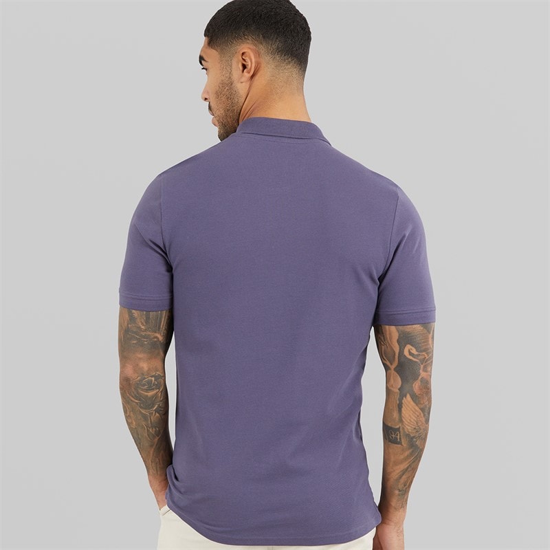 Lyle And Scott Vintage Mens Plain Polo Shirt Graystone - Image 2