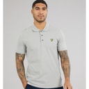 Lyle And Scott Vintage Mens Plain Polo Shirt Cold Grey