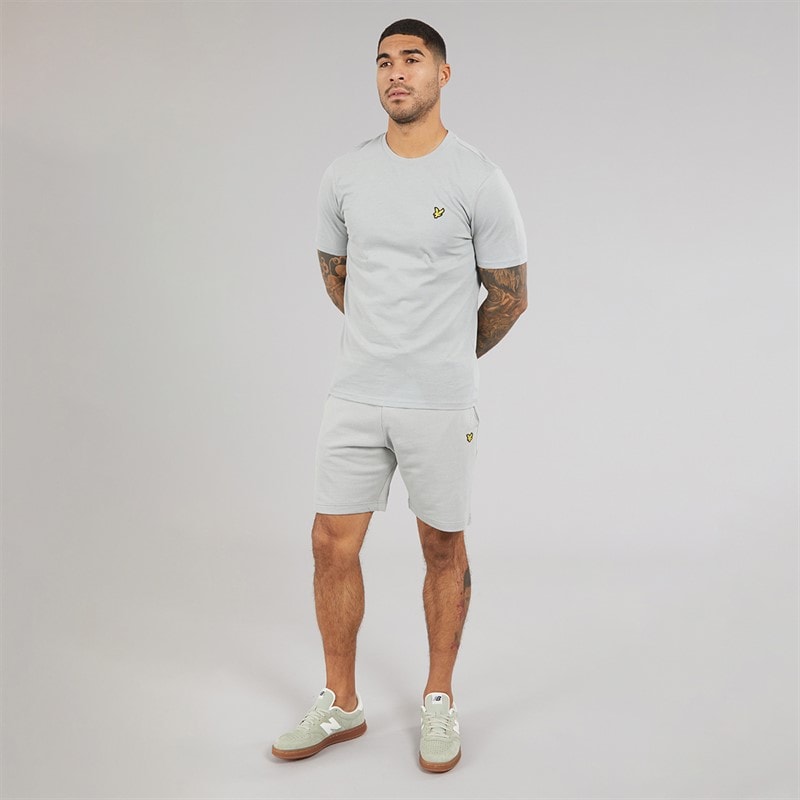 Lyle And Scott Vintage Mens Lightweight Seasonal Cotton T-Shirt Cold Grey - Image 4