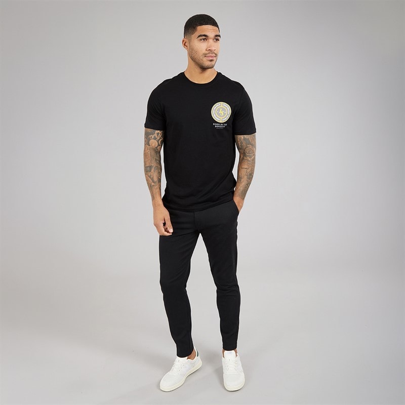 Lyle And Scott Vintage Mens Made In The Borders Graphic T-Shirt Jet Black - Image 4