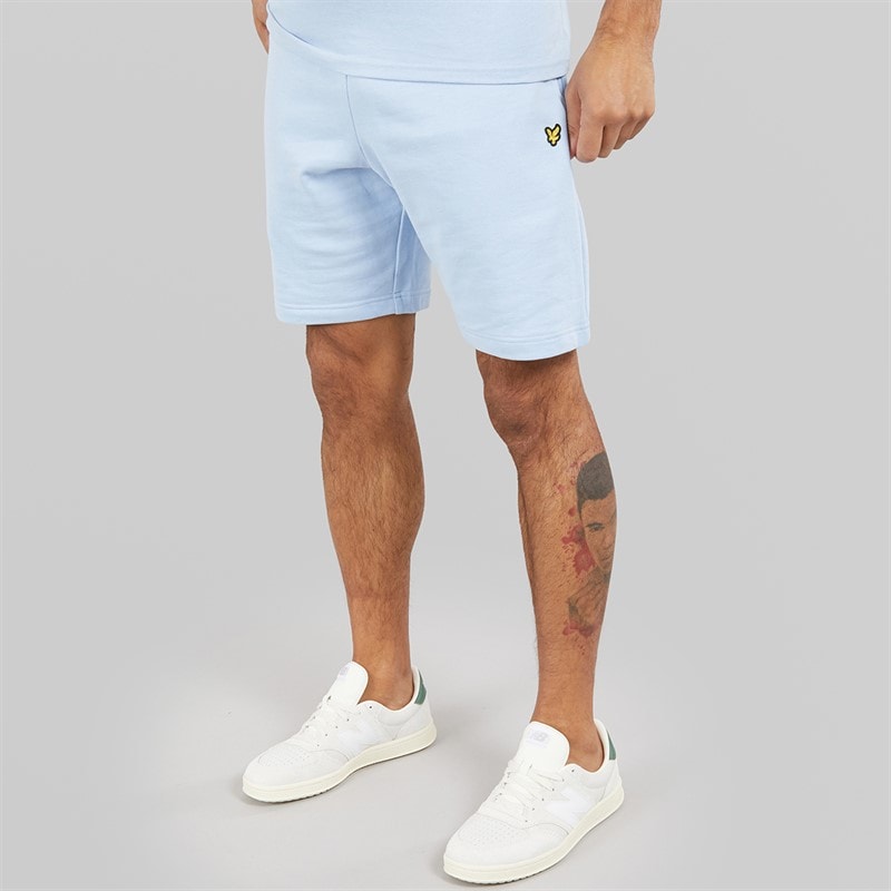 Lyle And Scott Vintage Mens Basic Sweat Shorts Light Blue