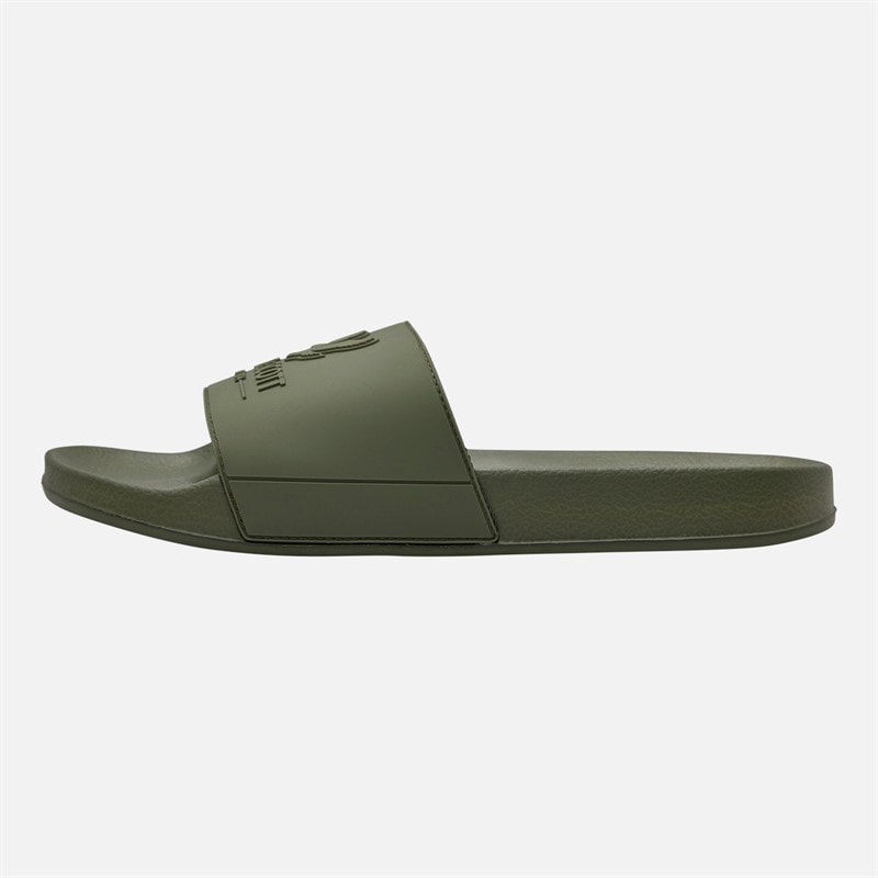 Lyle And Scott Vintage Mens Brody Sliders Military - Image 2
