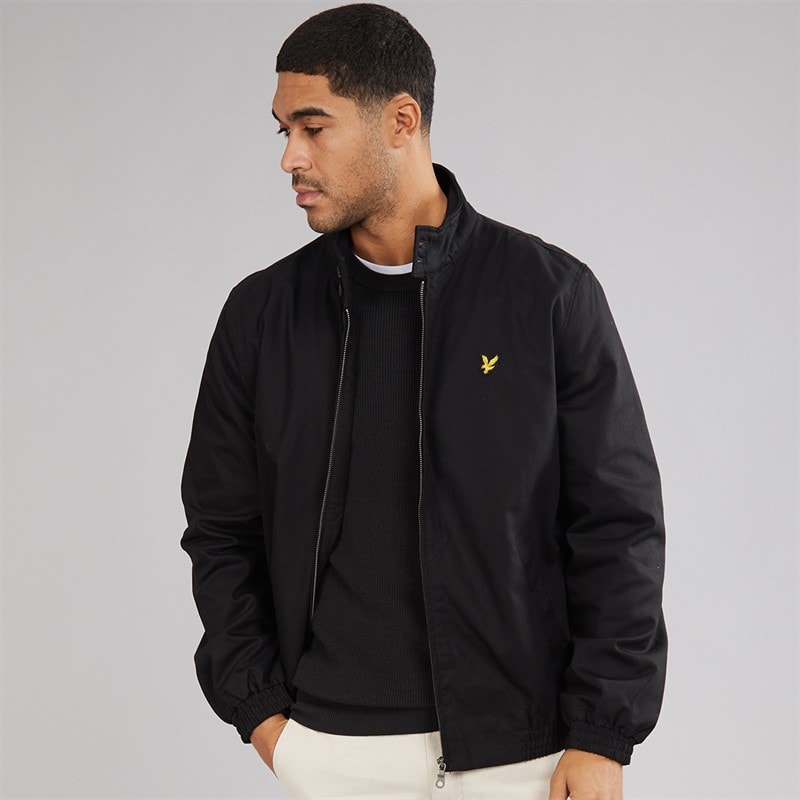 Lyle And Scott Vintage Mens Harrington Jacket Jet Black