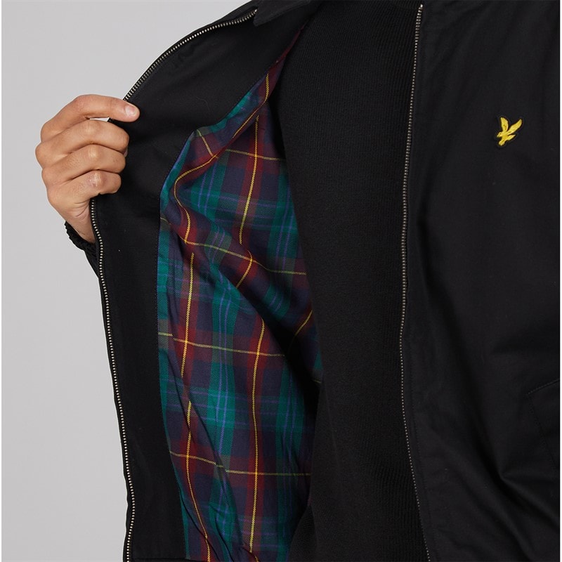 Lyle And Scott Vintage Mens Harrington Jacket Jet Black - Image 3