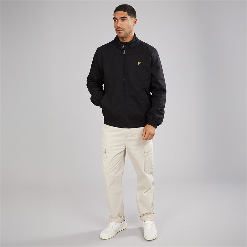 Lyle And Scott Vintage Mens Harrington Jacket Jet Black - Image 4