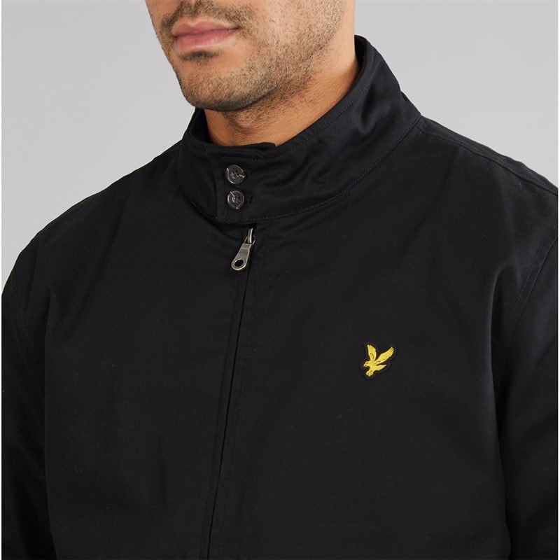 Lyle And Scott Vintage Mens Harrington Jacket Jet Black - Image 5