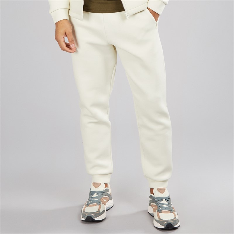 Lyle And Scott Vintage Mens Neoprene Joggers Bleached Stone