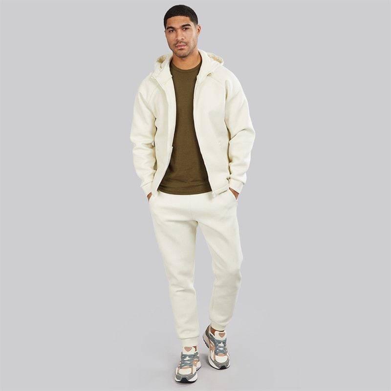 Lyle And Scott Vintage Mens Neoprene Joggers Bleached Stone - Image 3