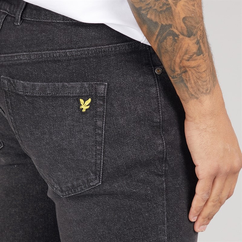 Lyle And Scott Vintage Mens Slim Fit Jeans Jet Black - Image 3
