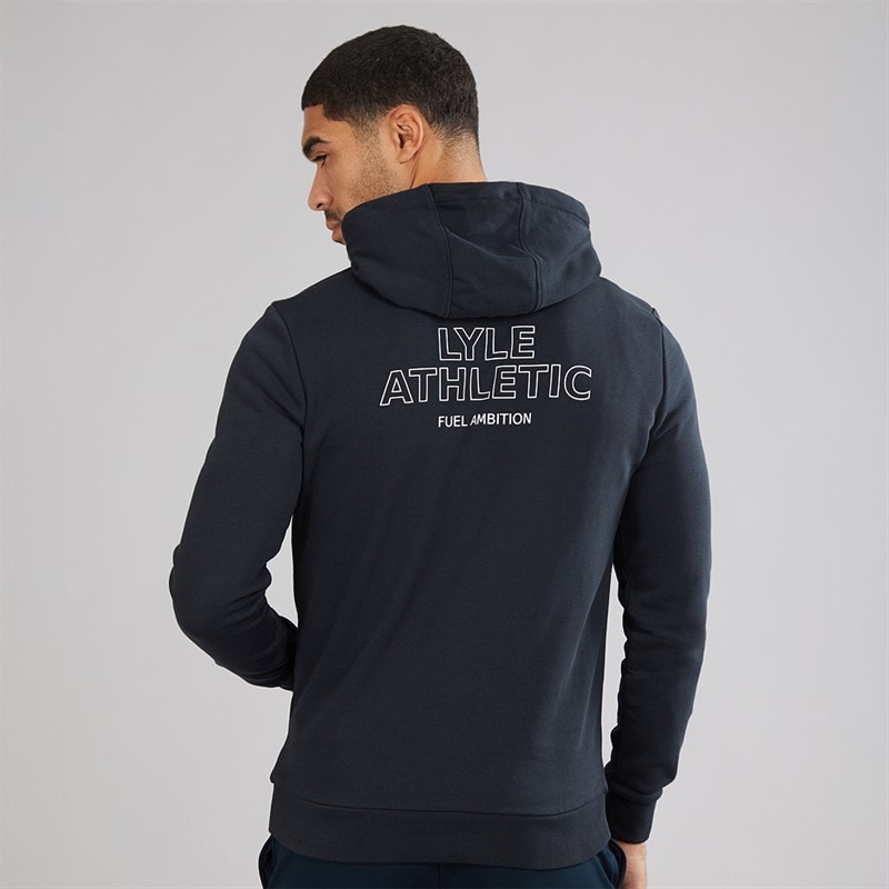 Lyle And Scott Vintage Mens Athletic Hoodie Dark Navy - Image 2