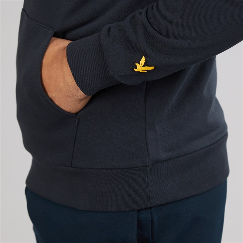 Lyle And Scott Vintage Mens Athletic Hoodie Dark Navy - Image 5