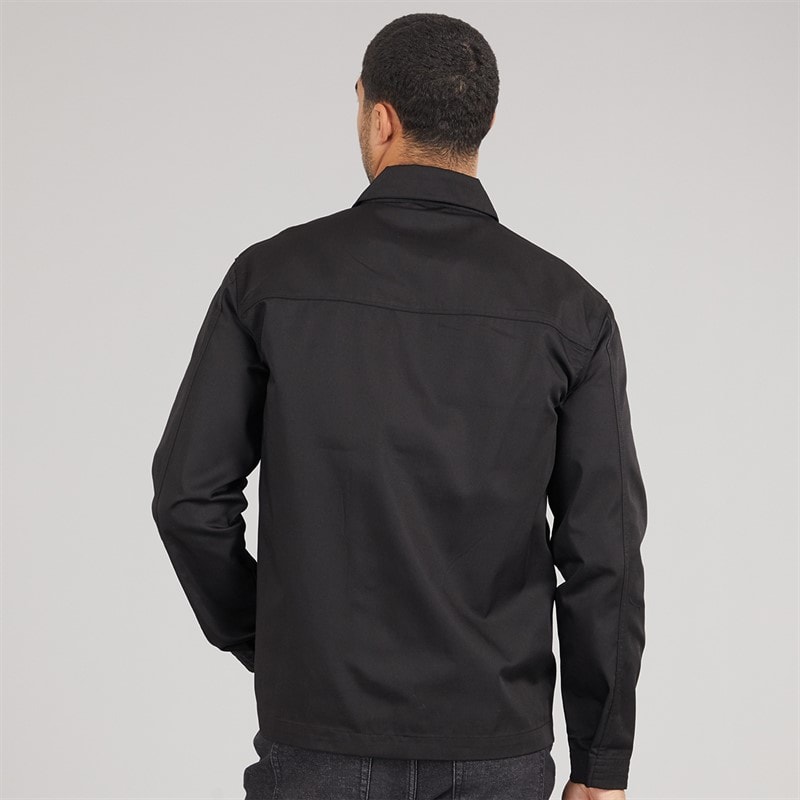 Lyle And Scott Vintage Mens Multi Pocket Overshirt Jet Black - Image 2