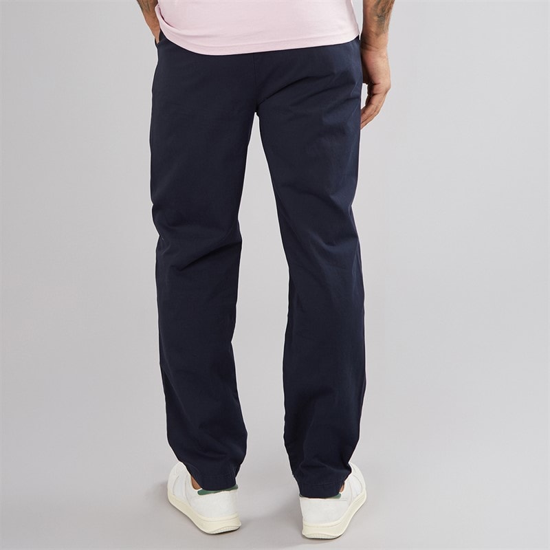 Lyle And Scott Vintage Mens Drawstring Tapered Chinos Dark Navy - Image 2
