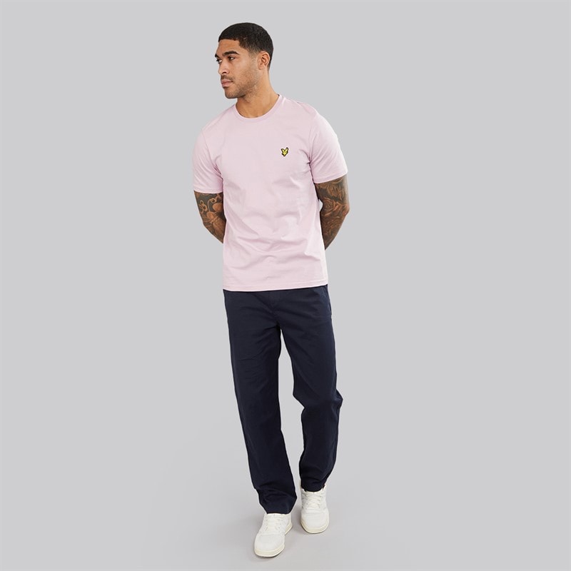 Lyle And Scott Vintage Mens Drawstring Tapered Chinos Dark Navy - Image 4