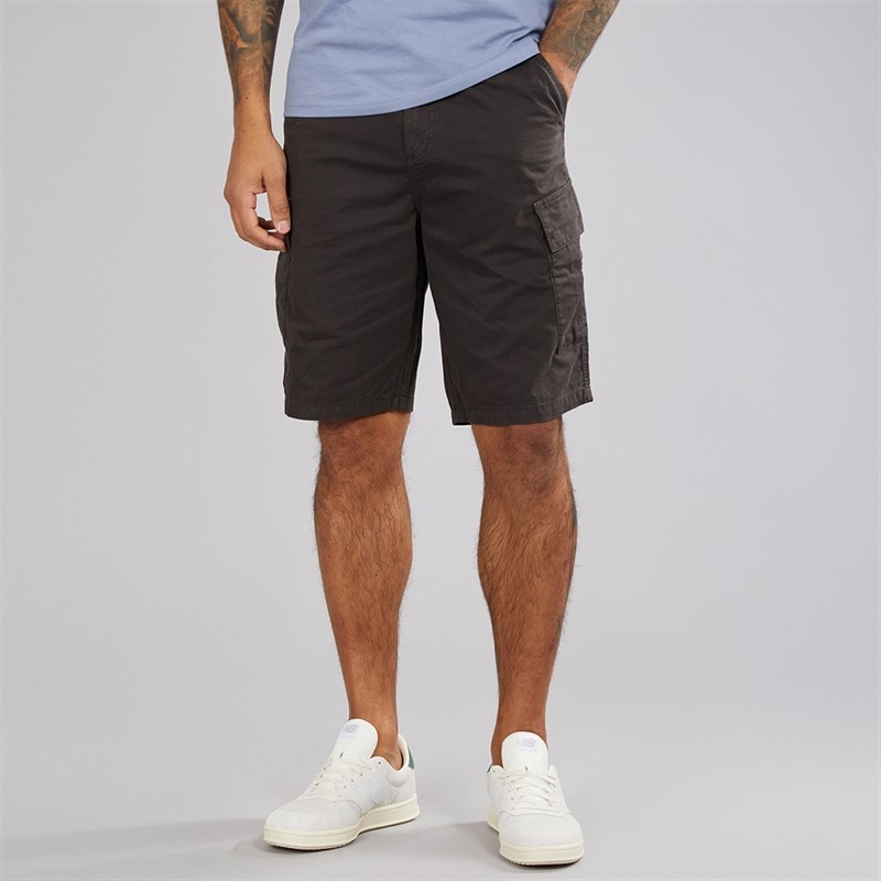 Lyle And Scott Vintage Mens Cargo Shorts Gunmetal - Image 1