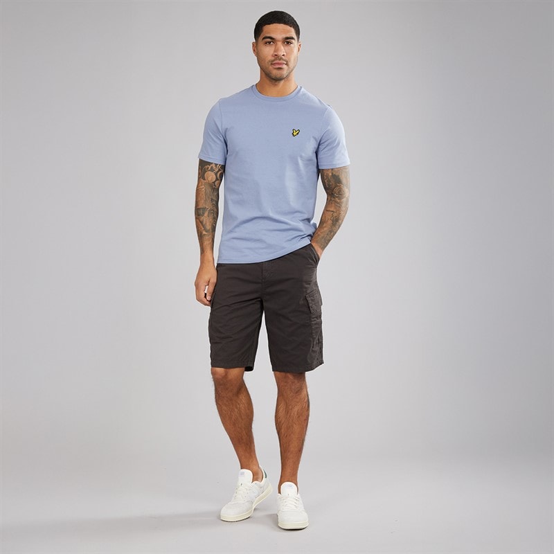 Lyle And Scott Vintage Mens Cargo Shorts Gunmetal - Image 4