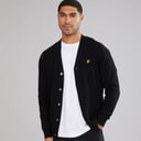 Lyle And Scott Vintage Mens V Neck Cardigan Jet Black