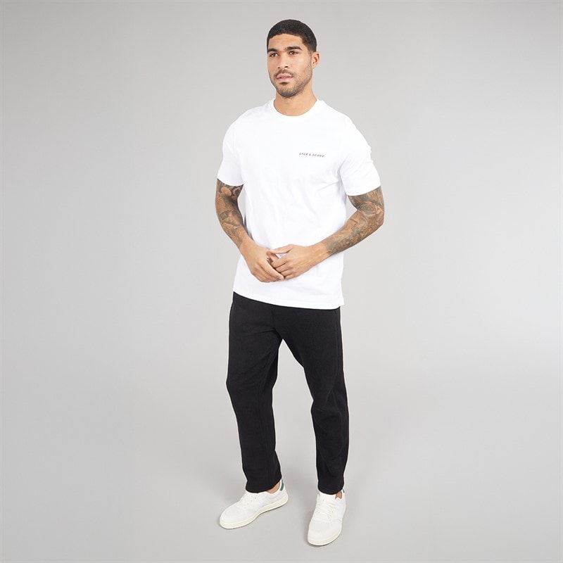 Lyle And Scott Vintage Mens Polar Fleece Joggers Jet Black - Image 4