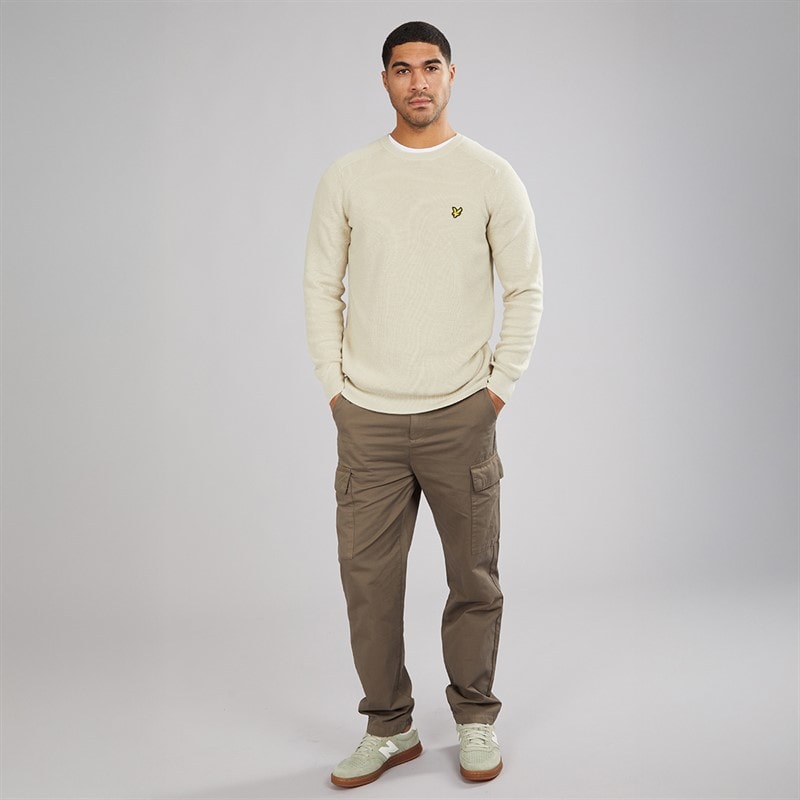 Lyle And Scott Vintage Mens Cargo Pants Khaki Ash - Image 4