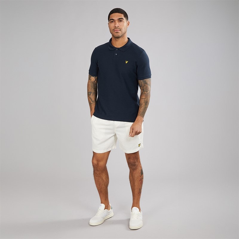 Lyle And Scott Vintage Mens Linen Deck Shorts Natural - Image 4